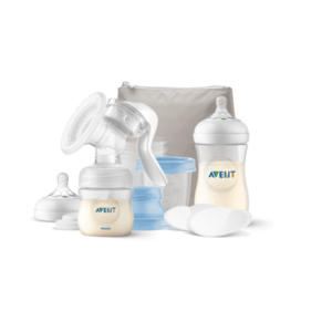 Imagine Set cu pompa manuala de san Philips-AVENT SCF430/16, tehnologie Natural Motion, marime universala