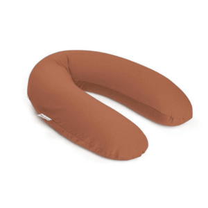 Imagine Perna mare Doomoo pentru gravide si bebelusi 3 in 1, bumbac organic Buddy Tetra Jersey Terracotta