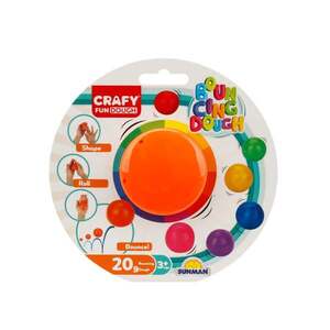 Imagine Plastilina colorata, Crafy, Portocaliu, 20 g