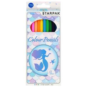 Imagine Creioane colorate, Starpak, Mermaid, 12 buc
