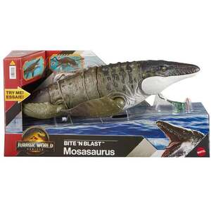 Imagine Figurina articulata, Jurassic World Rebirth, Bite N Blast, Mosasaurus, JCH00