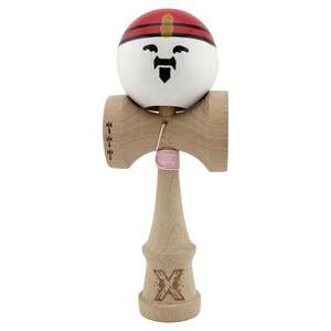 Imagine Jucarie de indemanare din lemn, Kendama X, Flippy, Rege, Super Sticky Legendary, Big Cups V2, 18 cm, Maro