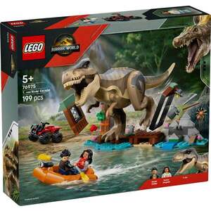 Imagine LEGO® Jurassic World - Evadare pe rau din calea lui T. Rex (76975)