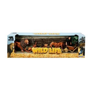Imagine Set de joaca cu animale din jungla, Crazoo, Leu