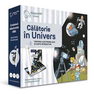 Imagine Carte interactiva si creion, Raspundel Istetel, Calatorie in Univers