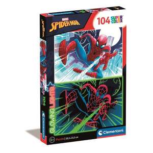 Imagine Puzzle Clementoni Spiderman Glowing Lights, 104 piese
