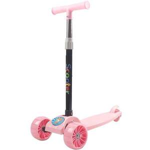 Imagine Trotineta copii Action One, Balance Big Wheels, Cu roti luminoase si late, Roz