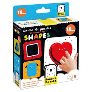 Imagine Primul meu puzzle, Banana Panda, On-The-Go, Descopera forme, 16 piese
