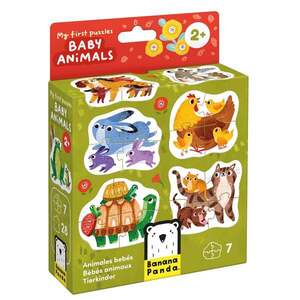 Imagine Primul meu puzzle, Banana Panda, Pui de animale, 28 piese