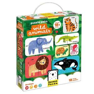 Imagine Puzzle educativ, Banana Panda, Animale Salbatice, 36 piese