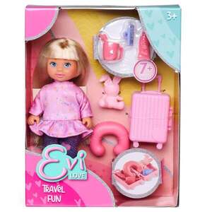Imagine Set papusa cu accesorii, Evi Love, Travel Fun