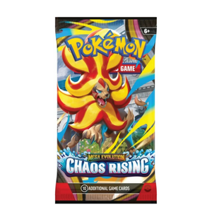 Imagine Set 10 carti de joc, Pokemon TCG, Mega Evolution, Chaos Rising