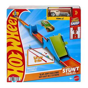 Imagine Set de joaca cu masinuta, Hot Wheels Stunt Track, Slam Jump Challenge, JHK78