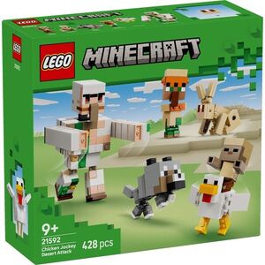 Imagine LEGO® Minecraft - Atac in desert cu un jocheu de gaini (21592)