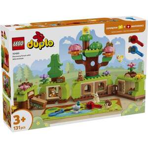 Imagine LEGO® DUPLO - Padurea descoperirilor cu animale salbatice (10480)