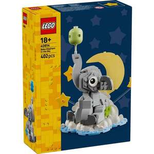 Imagine LEGO® Iconic - Pui de elefant pe cer (40814)