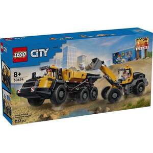 Imagine LEGO® City - Camion basculant si incarcator frontal (60494)