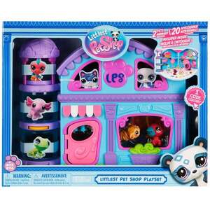 Imagine Set de joaca cu 2 figurine, Littlest Pet Shop, 20 accesorii