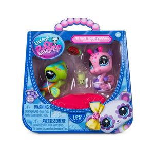 Imagine Set 2 figurine cu accesorii, Littlest Pet Shop, Pet Pairs Minis, S4