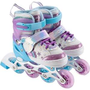 Imagine Role reglabile, Action One, Little Mermaid, roti luminoase, sina aluminiu, S (31-34), Purple