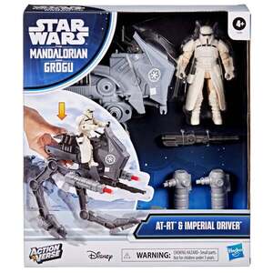Imagine Figurina cu vehicul, Star Wars, ActionVerse AT-RT si Imperial Driver, G2840