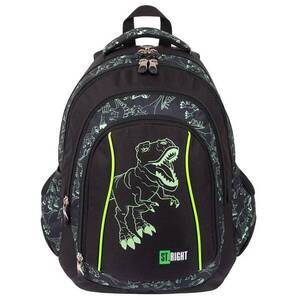 Imagine Ghiozdan cu 4 compartimente, St Majewski, St. Right Reflective T-Rex, 43 cm