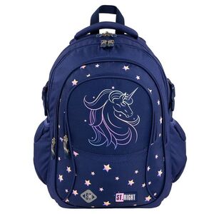 Imagine Ghiozdan cu 4 compartimente, St Majewski, St. Right Unicorn Glow, 43 cm