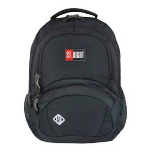 Imagine Ghiozdan cu 4 compartimente, St Majewski, St. Right St. Black, 42 cm