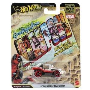 Imagine Masina metalica, Hot Wheels Premium, Pop Culture, Spider Mobile Dead Buggy, JHX06