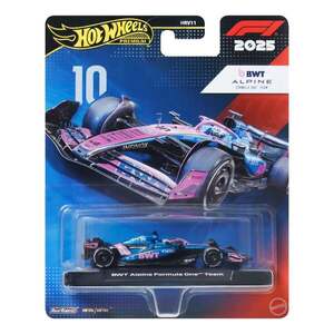 Imagine Masinuta metalica de curse, Hot Wheels, BWT Alpine 2025, Formula 1 Team 10, JKD82