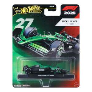 Imagine Masinuta metalica de curse, Hot Wheels, Kick Sauber 2025, Formula 1 Team 27, JKD84