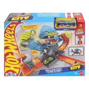 Imagine Set de joaca cu masinuta, Hot Wheels City, Gorilla Slam Attack, JHL92
