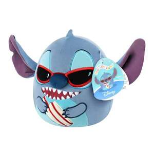Imagine Jucarie de plus, Squishmallows, Disney Stitch cu placa de surf, 20 cm