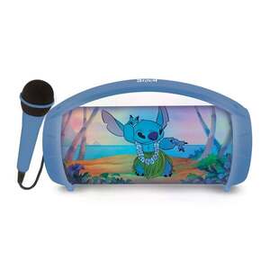 Imagine Boxa portabila cu microfon si efecte de lumini, Lexibook, Disney Stitch