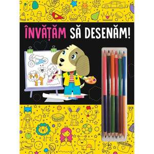 Imagine Carte cu activitati, Invatam sa desenam