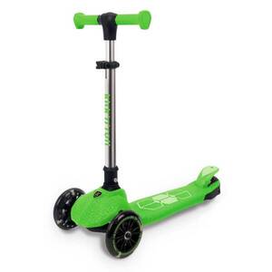 Imagine Trotineta pliabila cu 3 roti luminoase, ghidon reglabil si platforma cu banda LED, Kick'n Roll, L5 Jelly, Verde