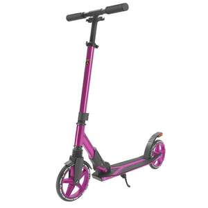 Imagine Trotineta pliabila cu suspensie, cric si lumina de frana pe spate, Kick'n Roll, Lamborghini L2-200, Mov