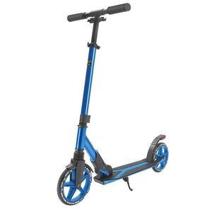 Imagine Trotineta pliabila cu suspensie, cric si lumina de frana pe spate, Kick'n Roll, Lamborghini L2-200, Albastru