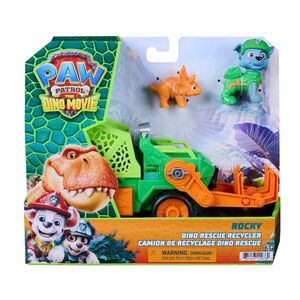 Imagine Vehicul de salvare cu figurina, Paw Patrol, Dino Rescue Recycler, Rocky, 6075772