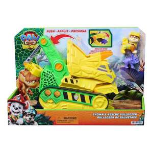 Imagine Vehicul cu figurine, Paw Patrol the Dino Movie, Chomp and Rescue Bulldozer, 6075978