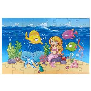 Imagine Puzzle din lemn, Sirena, 48 piese