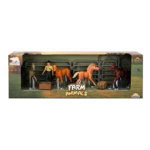 Imagine Set figurine, Crazoo, Animale de la ferma, Cai