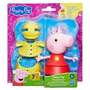 Imagine Set figurina cu accesorii fashion, Peppa Pig, Rainy Day Dress-Up, G1757