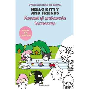 Imagine Prima mea carte de colorat, Hello Kitty and Friends, Kuromi si creioanele fermecate