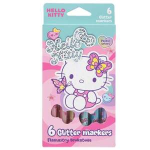 Imagine Markere cu sclipici, Coolpack, Hello Kitty, 6 culori