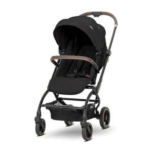 Imagine Carucior pentru nou-nascut, Lorelli Makaya, cu scaun rotativ 360 grade, cadru din aluminiu, pana la 22 kg, Black