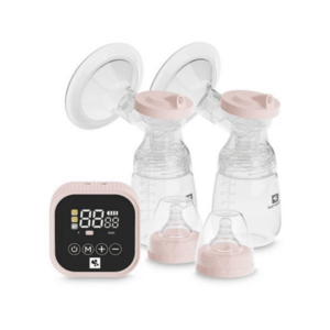 Imagine Pompa de san electrica dubla, Lorelli Eva, 4 moduri de operare, 2 sesiuni simultan, functie masaj, 9 niveluri de aspiratie, 180 ml x 2, Pink