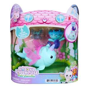 Imagine Set de joaca, Gabbys Dollhouse, Fairylandia, MerCat si Kitty Narwhal, 20157354