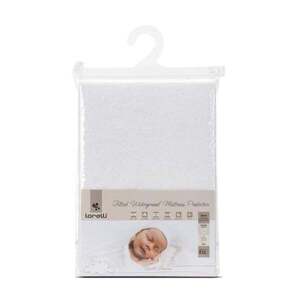 Imagine Protectie impermeabila saltea bebe, tip cearsaf cu elastic, Lorelli, 60 x 120 + 20 cm, Alb