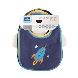 Imagine Set 7 bavete, Lorelli, bumbac si peva, 30 x 19 cm, inchidere cu banda velcro